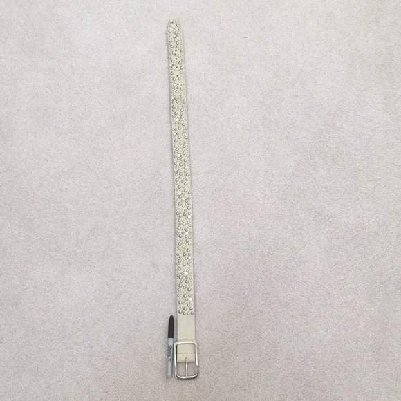 Leather Rhinestone Belt - Picture 4 of 11